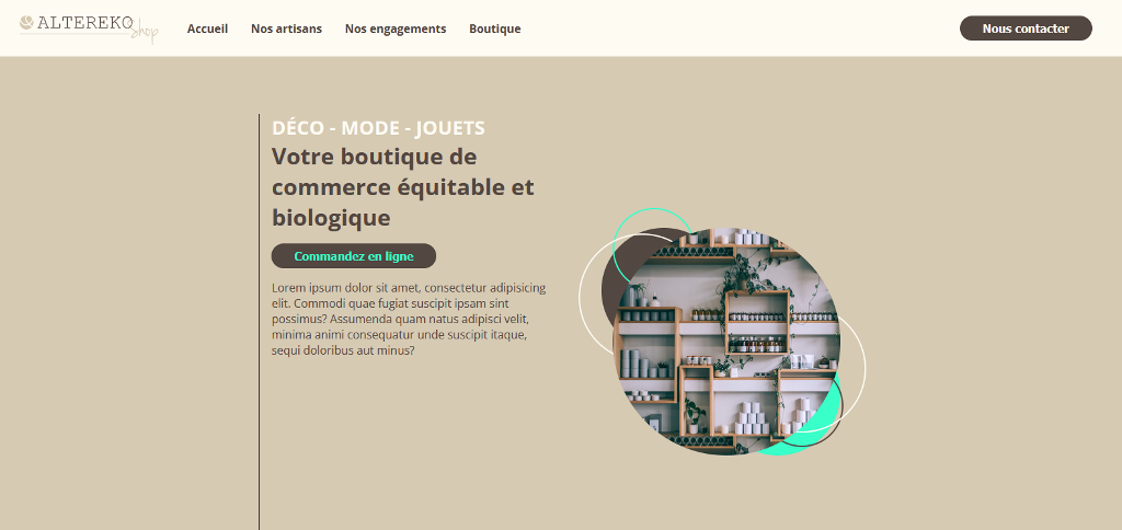 developpement site Altereko
